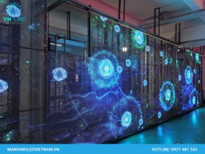 Báo giá màn hình LED trong suốt dán kính tại Hà Nội