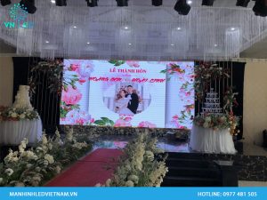 Kích thước màn hình led sân khấu tiệc cưới