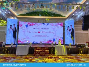 Thi công màn hình led sân khấu tiệc cưới tại Hà Nội