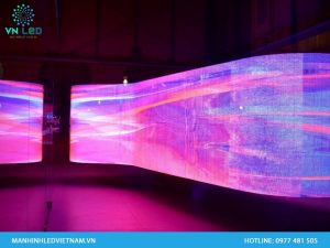 Thi công màn hình LED trong suốt dán kính tại Hà Nội