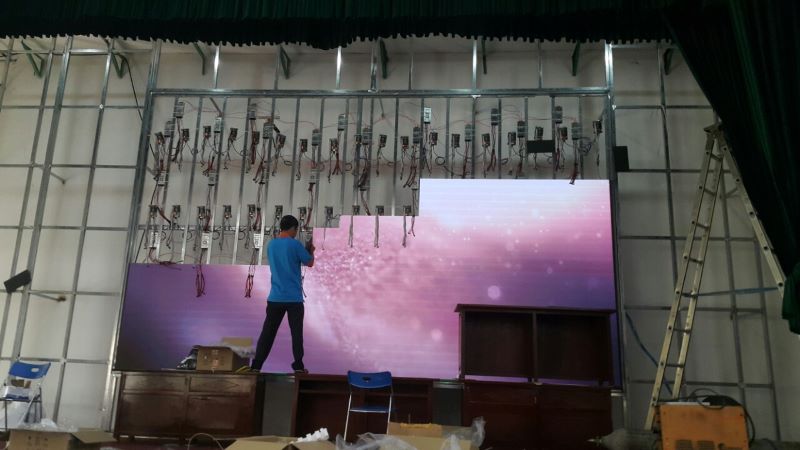 Quy trình thi công màn hình LED cỡ lớn